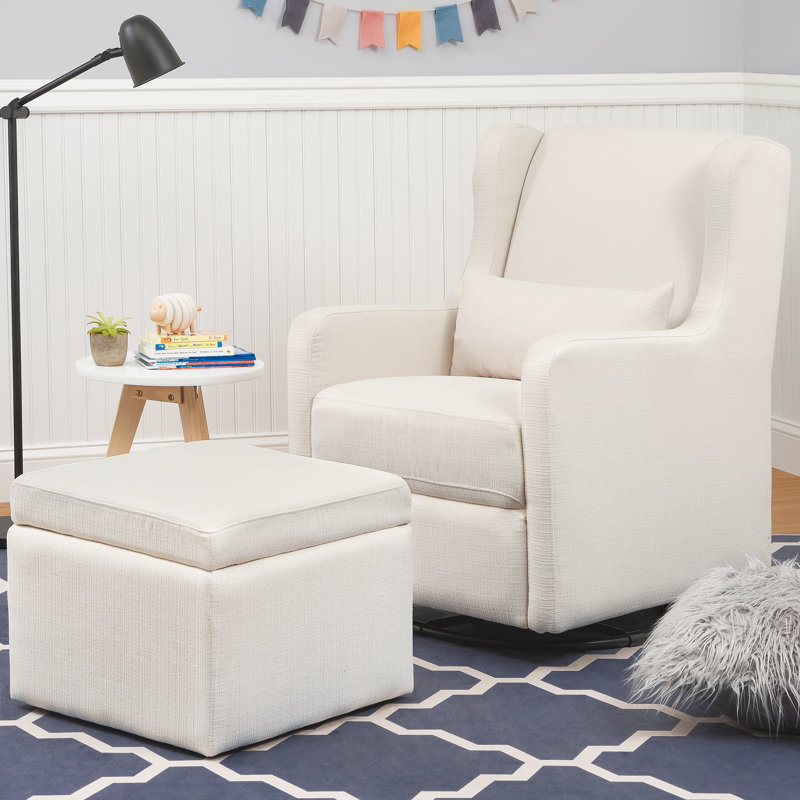 Carter's by DaVinci Adrian Swivel Glider with Storage Ottoman & Reviews